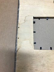 VTG 11″ Sq. Photo 4×6 Tin Ceiling Metal Shabby White Picture Frame Old 922-26B