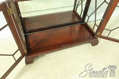 LF33074: MASTER CRAFTSMAN Quality Chinese Chippendale Mahogany Display Cabinet