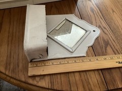 Vintage Metal Wall Mount Medicine Cabinet With Brush/shaving Piece