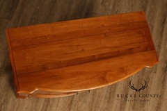 Ethan Allen French Country Style ‘Legacy’ Maple Bowfront Server