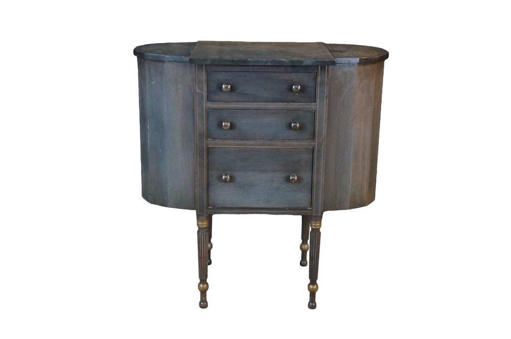 Antique Grand Rapids Furniture Shops Martha Washington Mahogany Sewing Cabinet