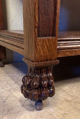 Antique Oak 3-Tier Open Server