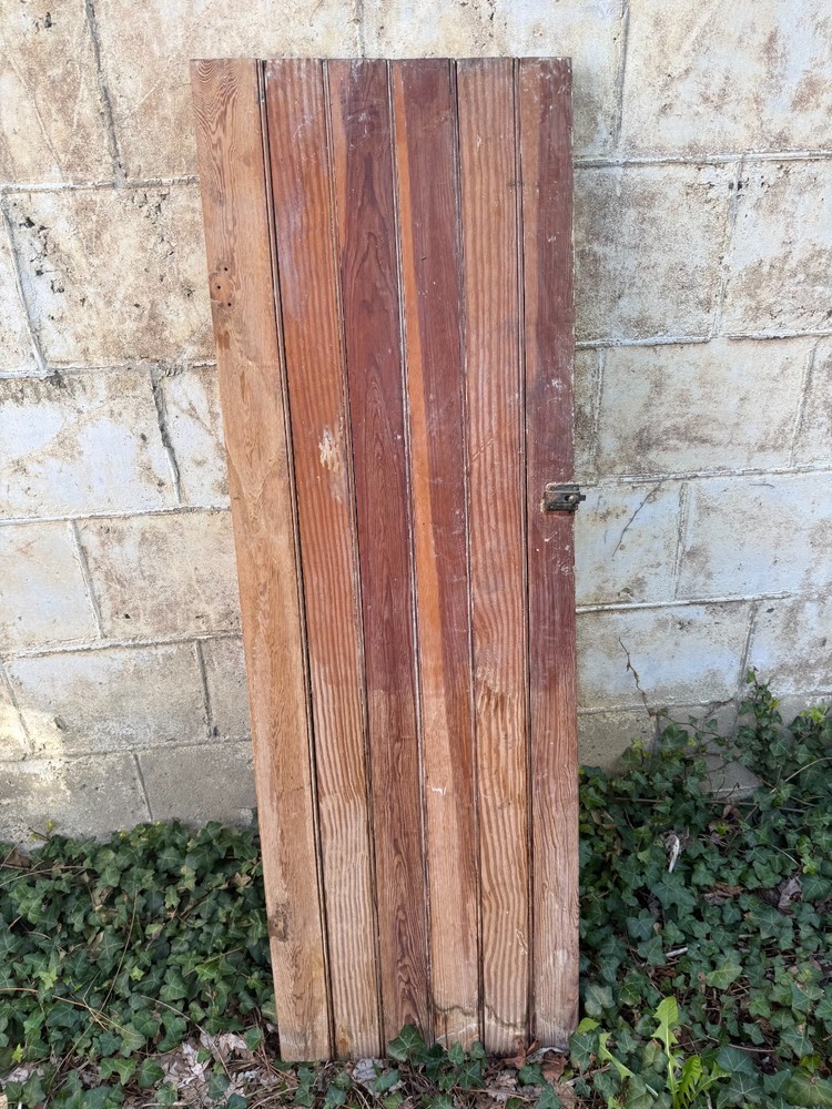 Single cabinet door with original latch 17 5/8″ x 3/4″ x 53 11/16″