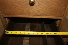 Unusual Large Antique Solid Oak 2 Drawer Card Catalog File Library Cabinet NICE