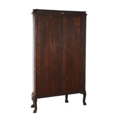 Antique RJ Horner School Mahogany Swell Front China Cabinet C1910