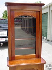 Choice Empire Single Door Mahogany China Display Cabinet