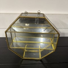 Mid Century Hollywood Octagon Curio cabinet MCM