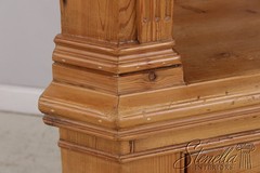 L73540: Chippendale Scrub Pine Corner Cupboard China Cabinet