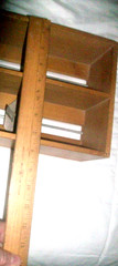 Vintage wood library card file drawer box dovetailed corners Gaylord Bros. N.Y.