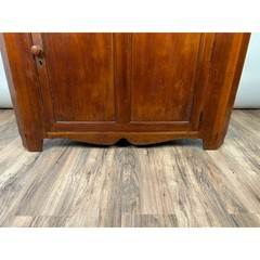Antique Pennsylvania Nine Panel Glass Door Corner Cupboard c. Early 19th Century