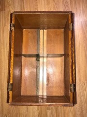 Antique Yawman & Erbe Wood File Box 20″ x 13″ x 11″