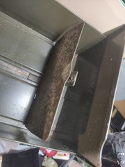 Vintage RONEO Metal File Drawer Cabinet Box Index File Cards military Office