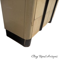 Vintage art deco dental medical collectors cabinet 18 drawers industrial 1940