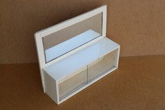 Vintage Furniture Wooden Medical Box First Aid Chest Cupboard with Tag 1984