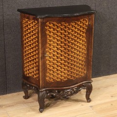 Sideboard in inlaid wood vintage furniture antique style 20th century cabinet