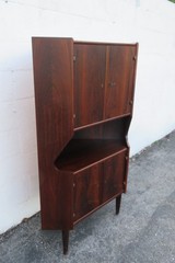 Mid Century Danish Rosewood Corner Cabinet Storage Cupboard 6167