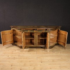 Venetian sideboard furniture lacquered painted wood cabinet antique style 900