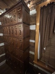Antique Globe Warnicke Quarter Sawn Oak 37-Drawer Stacking File Billing Cabinet