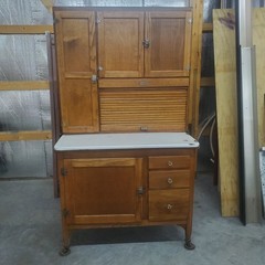 Sellers Better Kitchen Cabinet Antique Hoosier Baker Oak Farmhouse Pantry