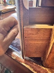 Vintage Wood Card Catalog 2 Drawer Oak Library Desk File Cabinet