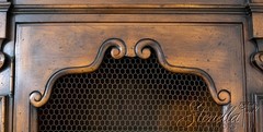 69912: JOHN WIDDICOMB Continental Style Mesh Door Display Cabinet