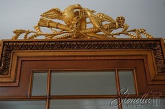 69783: COLOMBO MOBILI Italian Biedermeier Style Curio Display Cabinet