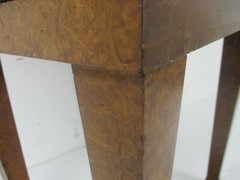 Cabinet Side table Night stand Queen Anne Style Wood Marble Inlay Butterflies