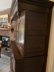 Antique Dark Oak 18th c. cabinet. Solid oak. Excellent early piece Jacobean.