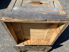 Vtg Heavy Duty Storage Cabinet Handmade Wood Chest Drawers Painted Fish Coastal