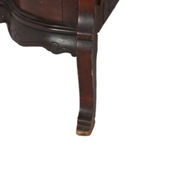 Antique RJ Horner School Mahogany Swell Front China Cabinet C1910