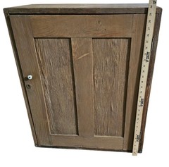 Antique Wooden Railroad Paperwork Requisition Floor Cabinet MoPac Cotton Belt