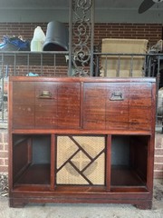 1949 philco radio and record player floor model console