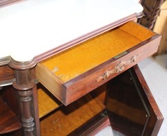 Antique Victorian Rosewood Étagère with console cabinet