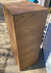Antique 7 Drawer Wood Apothecary Cabinet Printers Typeset map file 16 x 18 x 44