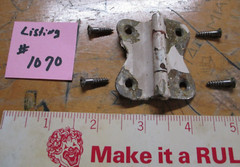 VINTAGE HOOSIER CABINET HINGE FOR LARGE DOORS UPPER & LOWER PAIR LISTING #1070