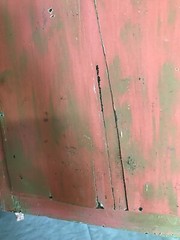 Antique Shabby Pink Wood Medicine Cabinet Vintage Mirror Chic Old 616-23B