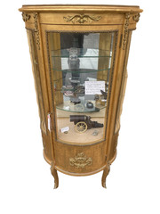 62863 Gold Decorator Bow Glass Curio China Cabinet