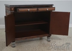 72451: Pair Of THOMASVILLE Ernest Hemingway Rattan & Stone Cabinets