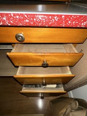 Antique 1920s Golden Oak Hoosier Kitchen Cabinet – Complete w/Original Carousel