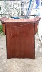 Vintage Cabinet Temple Lacquer Wooden Brass