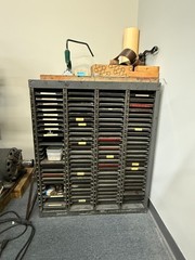 Antique Metal Hamilton Printers Cabinet 100 Drawers