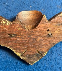 Antique Lot of 4 Wood Apothecary Cabinet Handles Drawer Pulls