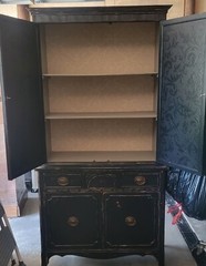 One Of A Kind Refinished Antique Cabinet