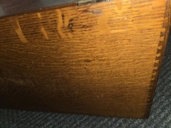 Antique Yawman & Erbe Wood File Box 20″ x 13″ x 11″
