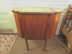 Solid Walnut Sewing & Knitting Cabinet Martha Washington Professionally Restored