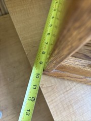 Mid Century Solid Oak Magazine Rack / Magazine Stand Handmade Beautiful Detail