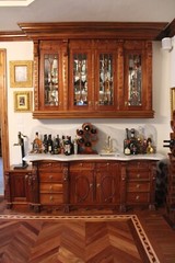 One-of-a-Kind Hand-Carved Mahogany Cabinet – Exquisite Craftsmanship and Timeles