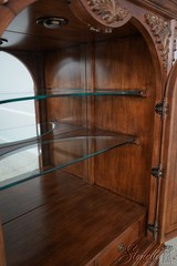 62049: JEFFCO Georgian Style 2 Door Bar Liquor Cabinet