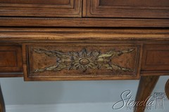 62049: JEFFCO Georgian Style 2 Door Bar Liquor Cabinet