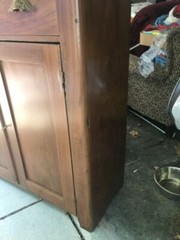 Antique Solid Walnut Country Primitive Jelly Cupboard Cabinet Circa 1850’s